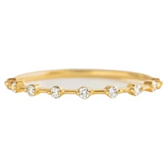 Half eternity Moisanit 14k Goldring