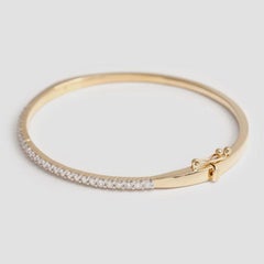 „Half Eternity“ Moissanit-Armreif für Damen aus 925er Sterlingsilber.