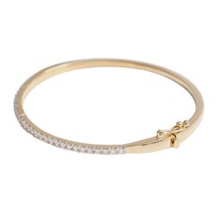 „Half Eternity“ Moissanit-Armreif für Damen aus 925er Sterlingsilber.