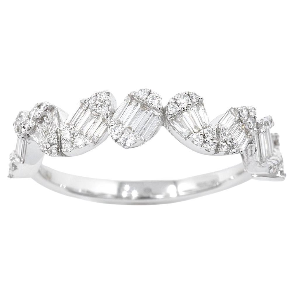 Half Eternity Multi-Shape Ring 0.57 cts.