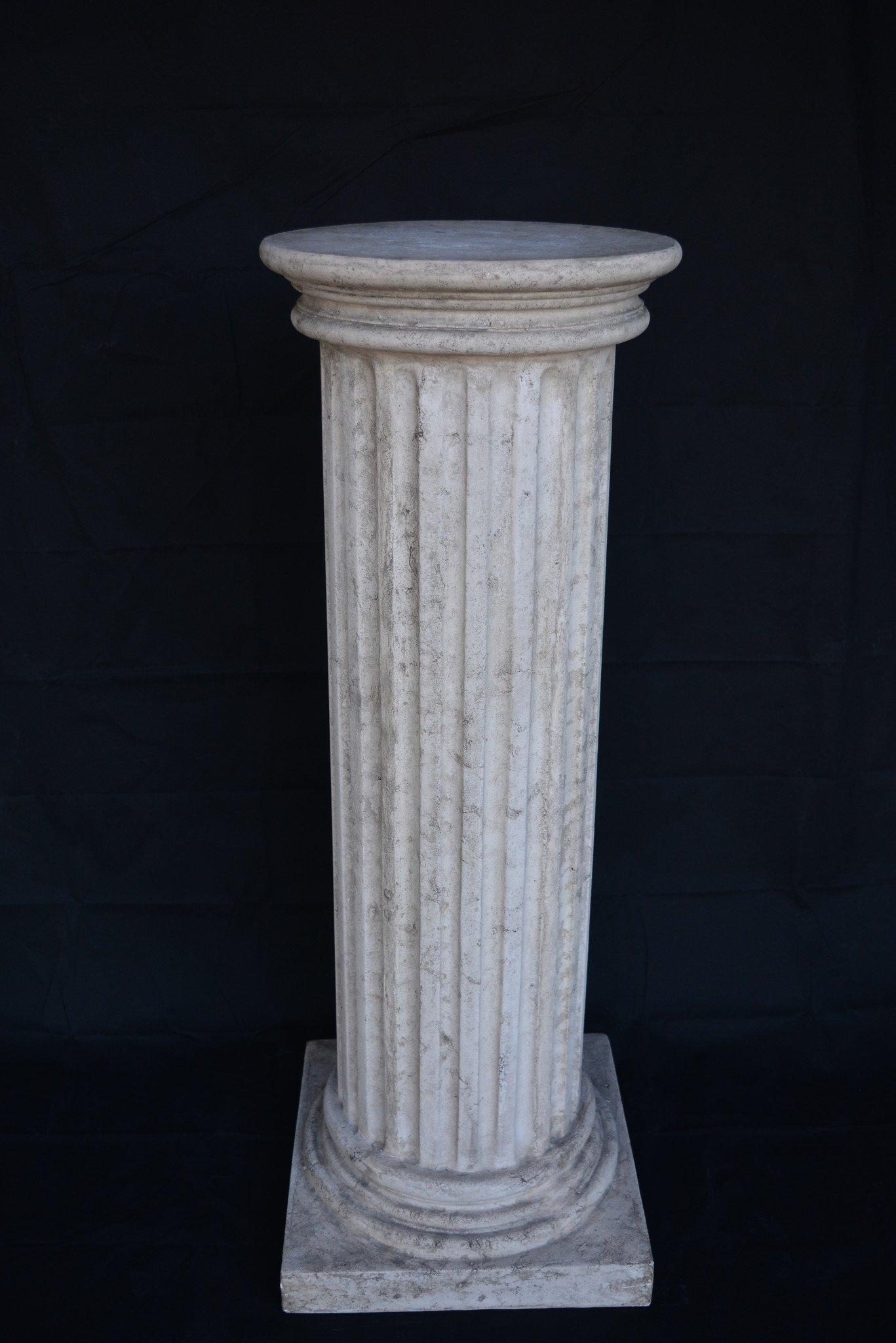 British Half Fluted Marble Column Large, 20th Century For Sale
