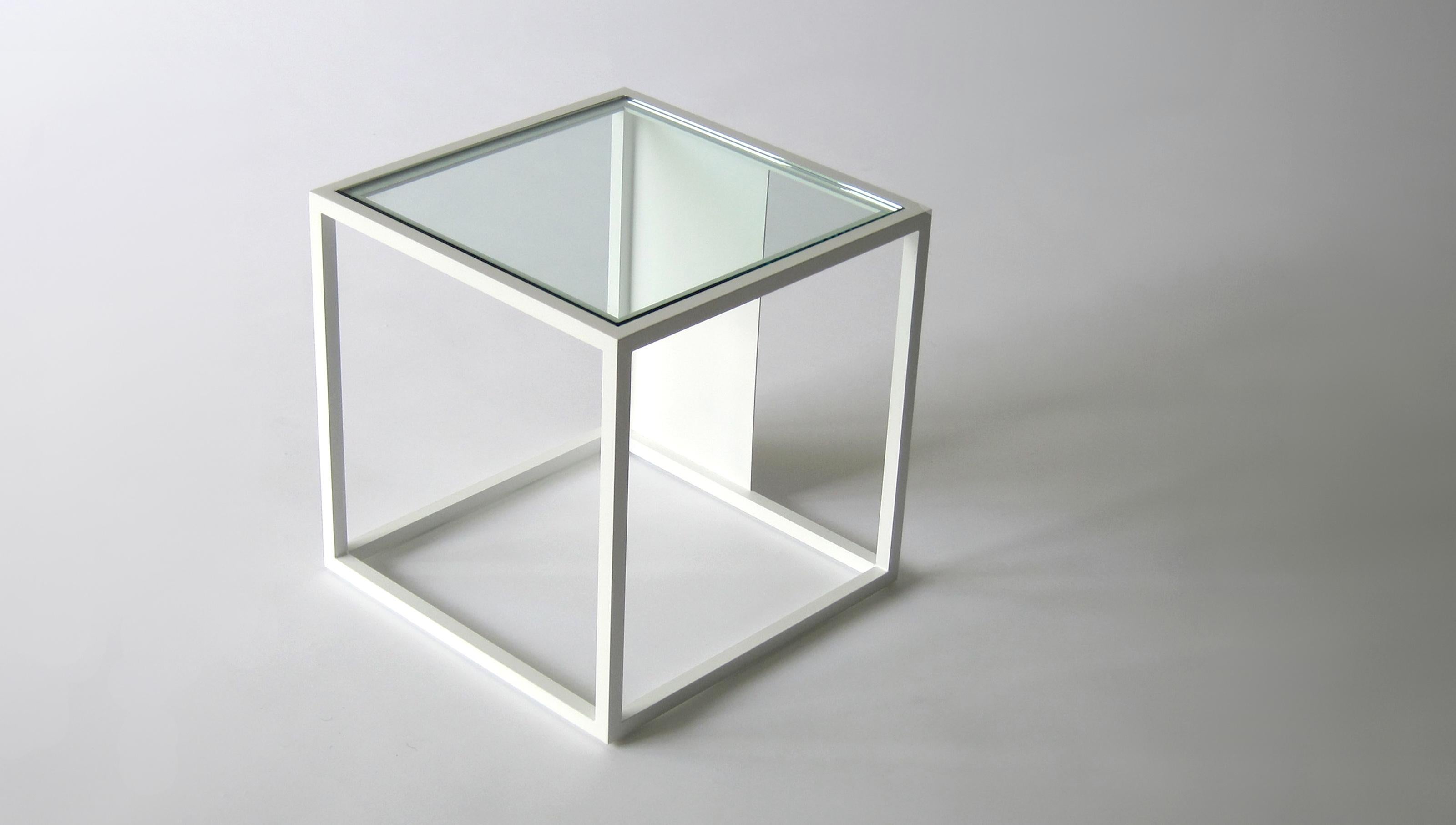 Modern Half & Half Side Table by Phase Design For Sale