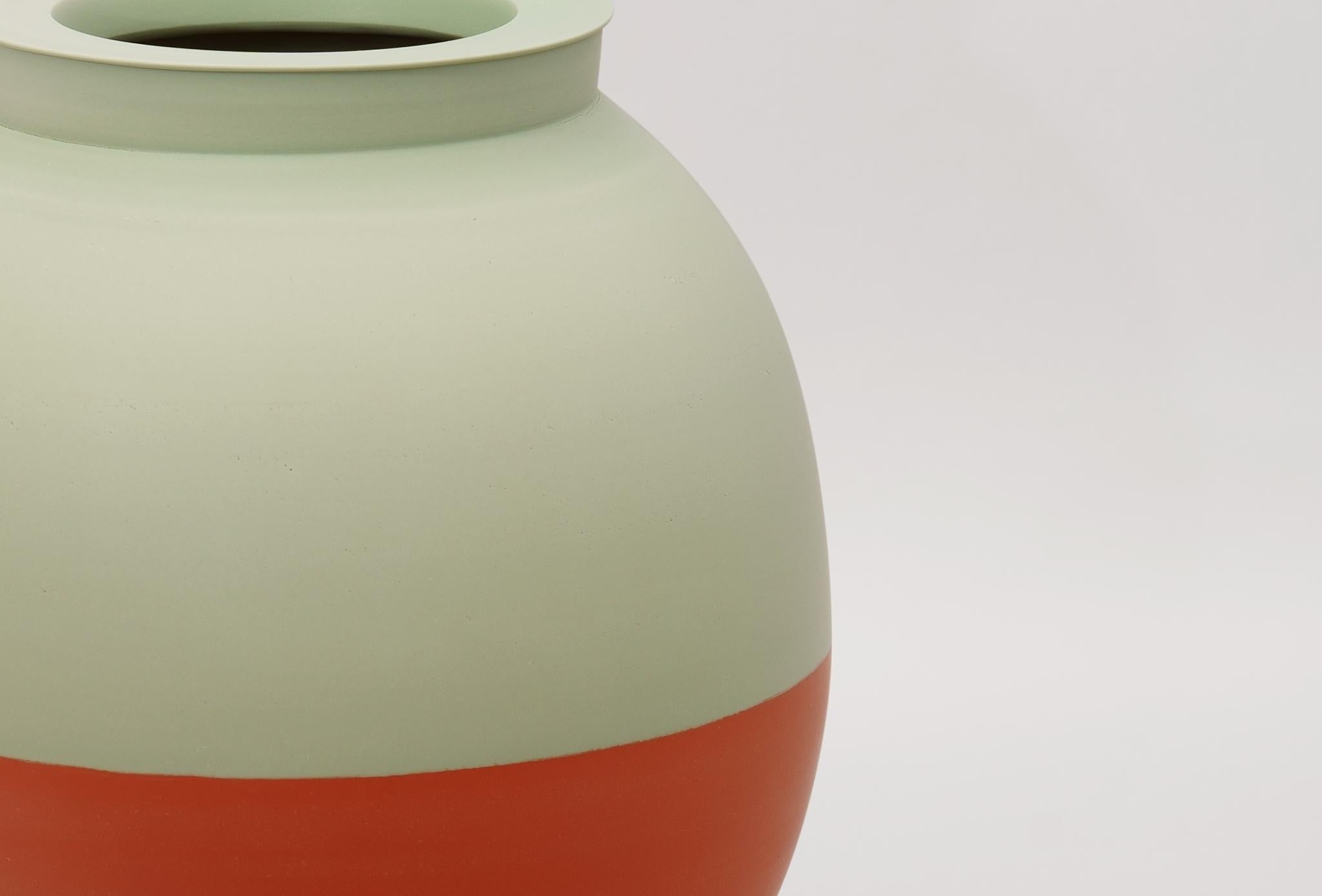 German Half Half Vase by Jung Hong For Sale