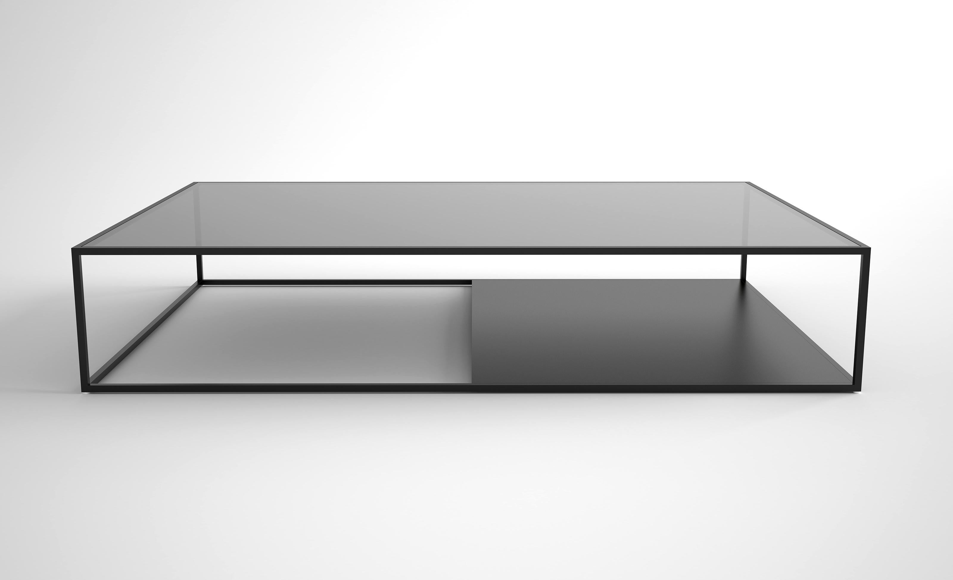 Powder-Coated Half & Half Version A Coffee Table by Phase Design For Sale