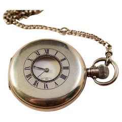Half Hunter early 20th century  a very attractive Gents Silver pocket watch
