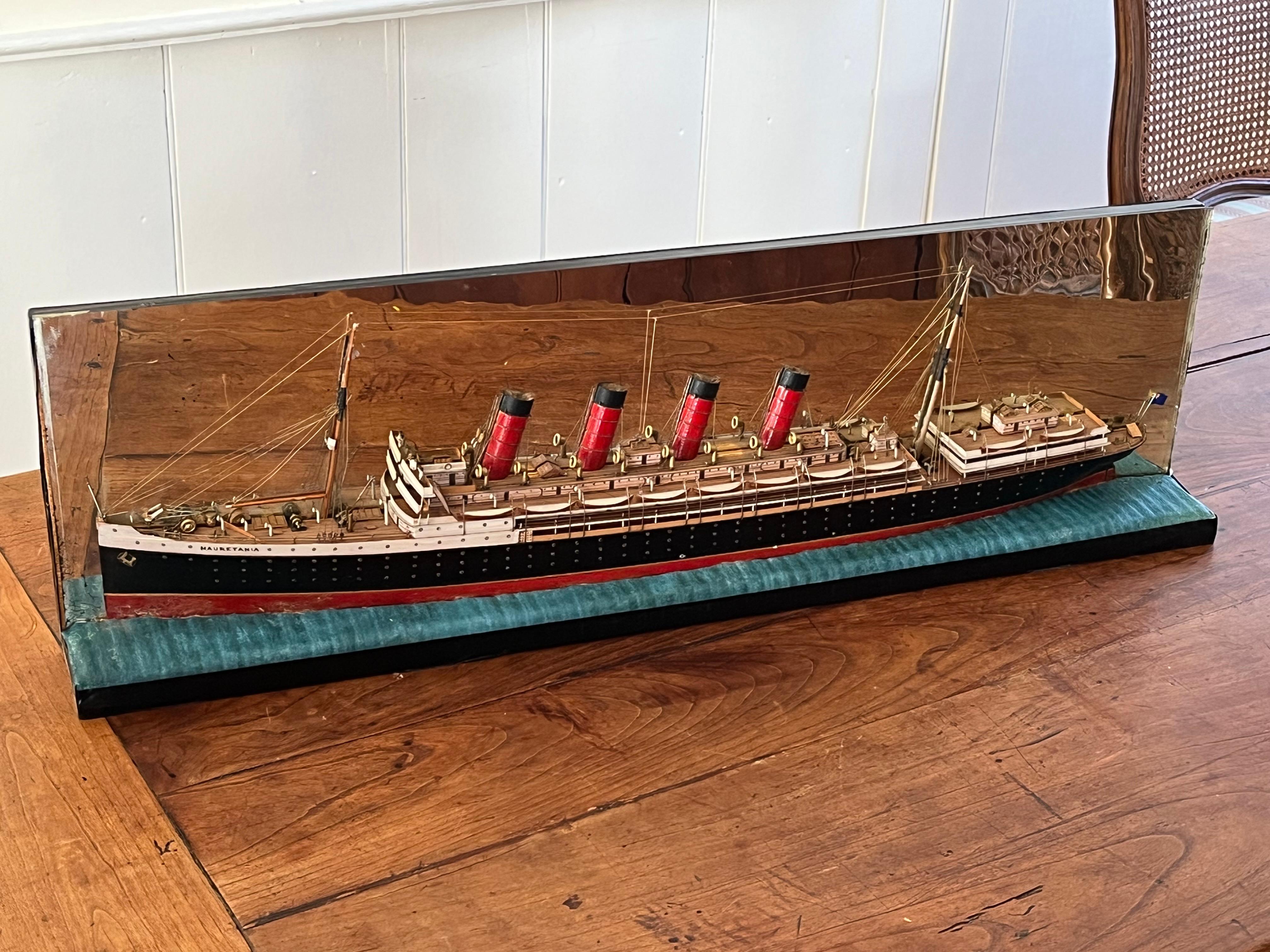 Half-model of Ocean Liner “Mauretania” For Sale 2