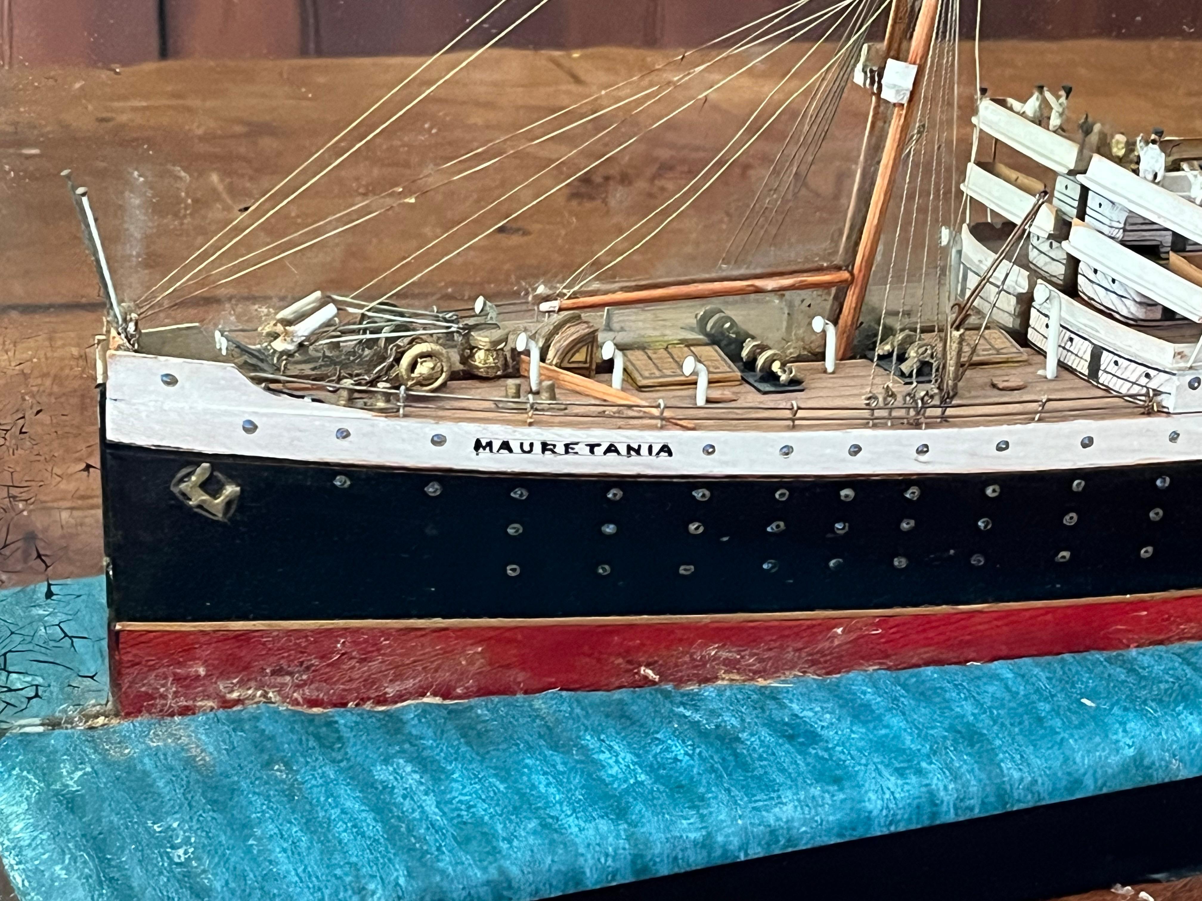 English Half-model of Ocean Liner “Mauretania” For Sale
