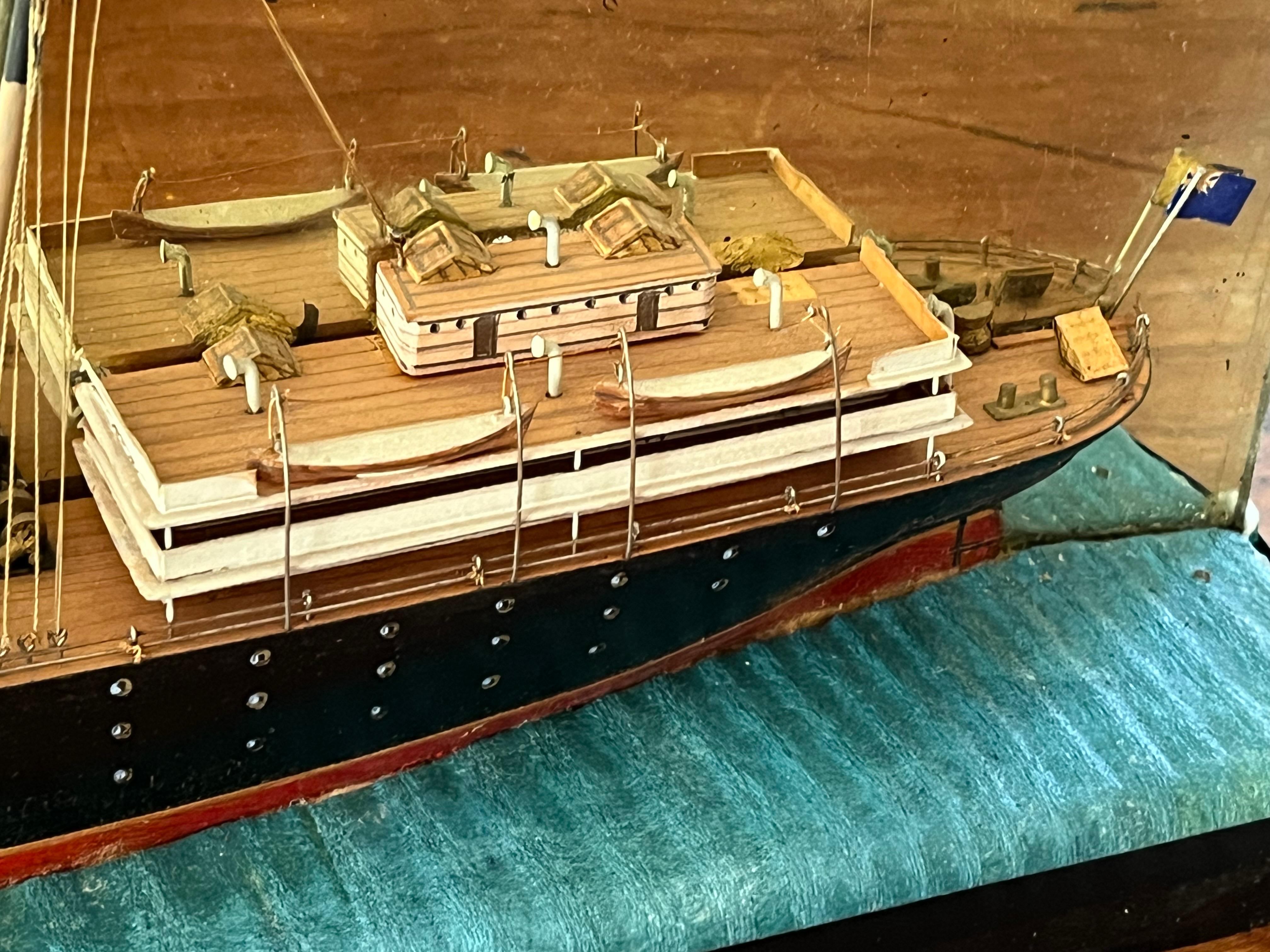 20th Century Half-model of Ocean Liner “Mauretania” For Sale