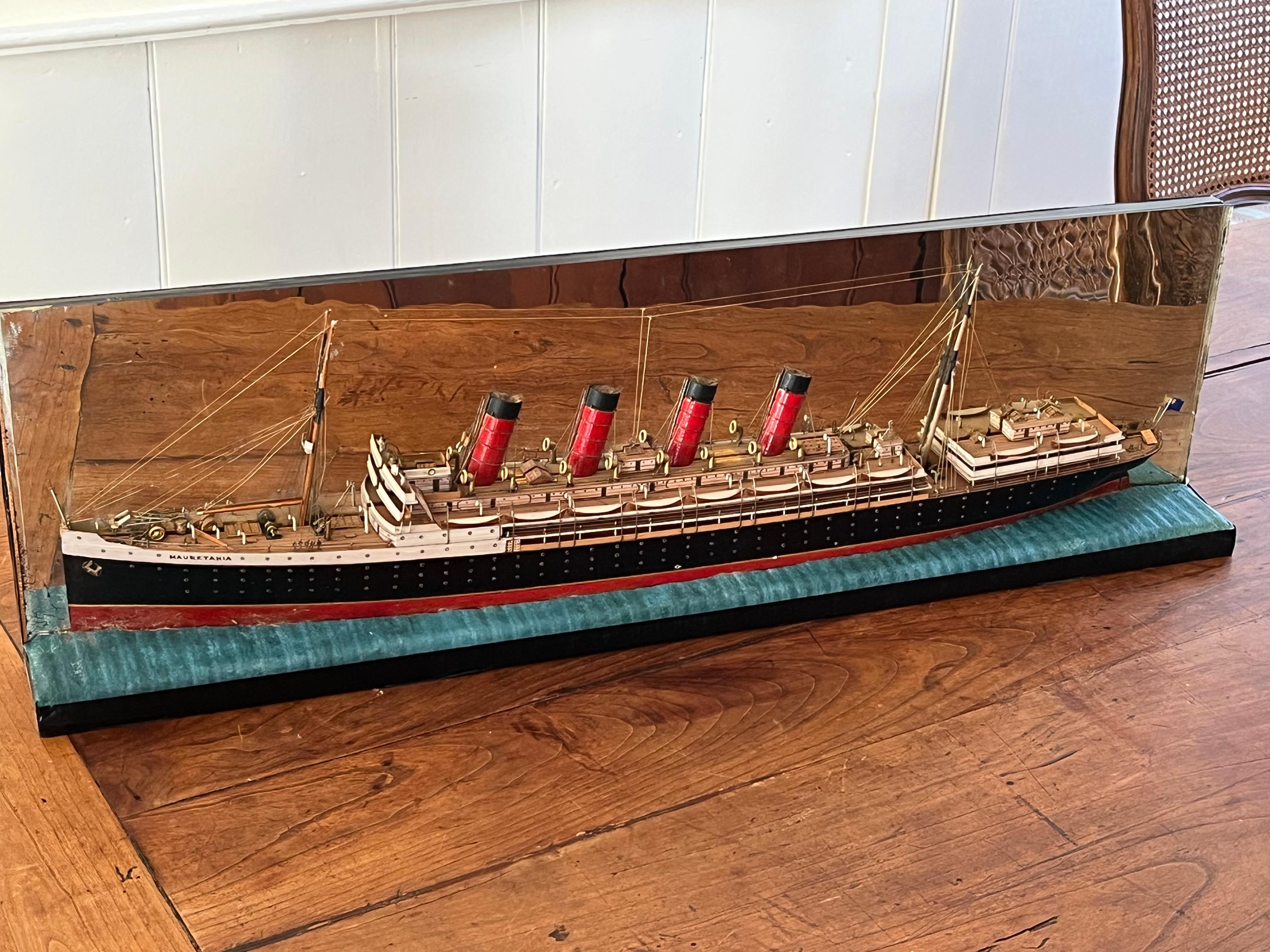 Half-model of Ocean Liner “Mauretania” For Sale 1
