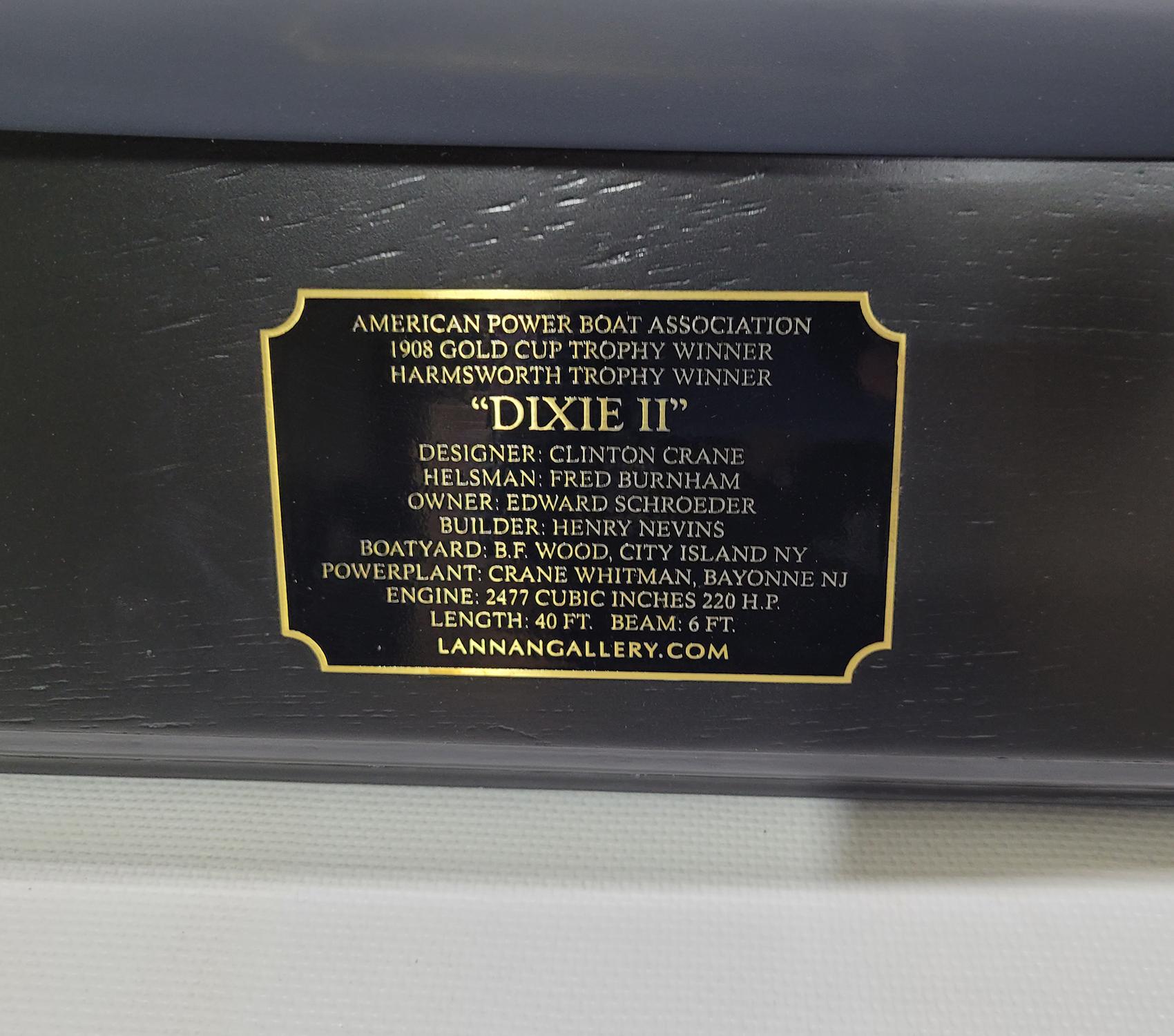 Nord-américain Modèle demi-modèle de la course de la Coupe d'or DIXIE II en vente