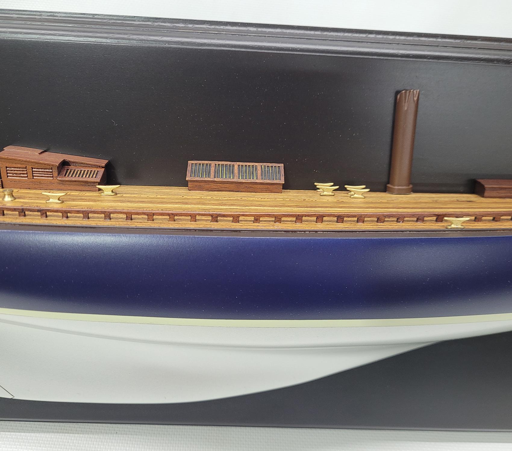 Wood Half Model of the J Class Yacht Endeavor - Gold For Sale