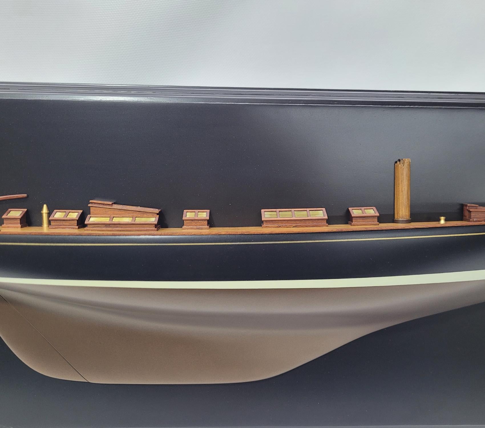 Wood Half Model of the King’s Yacht Britannia For Sale
