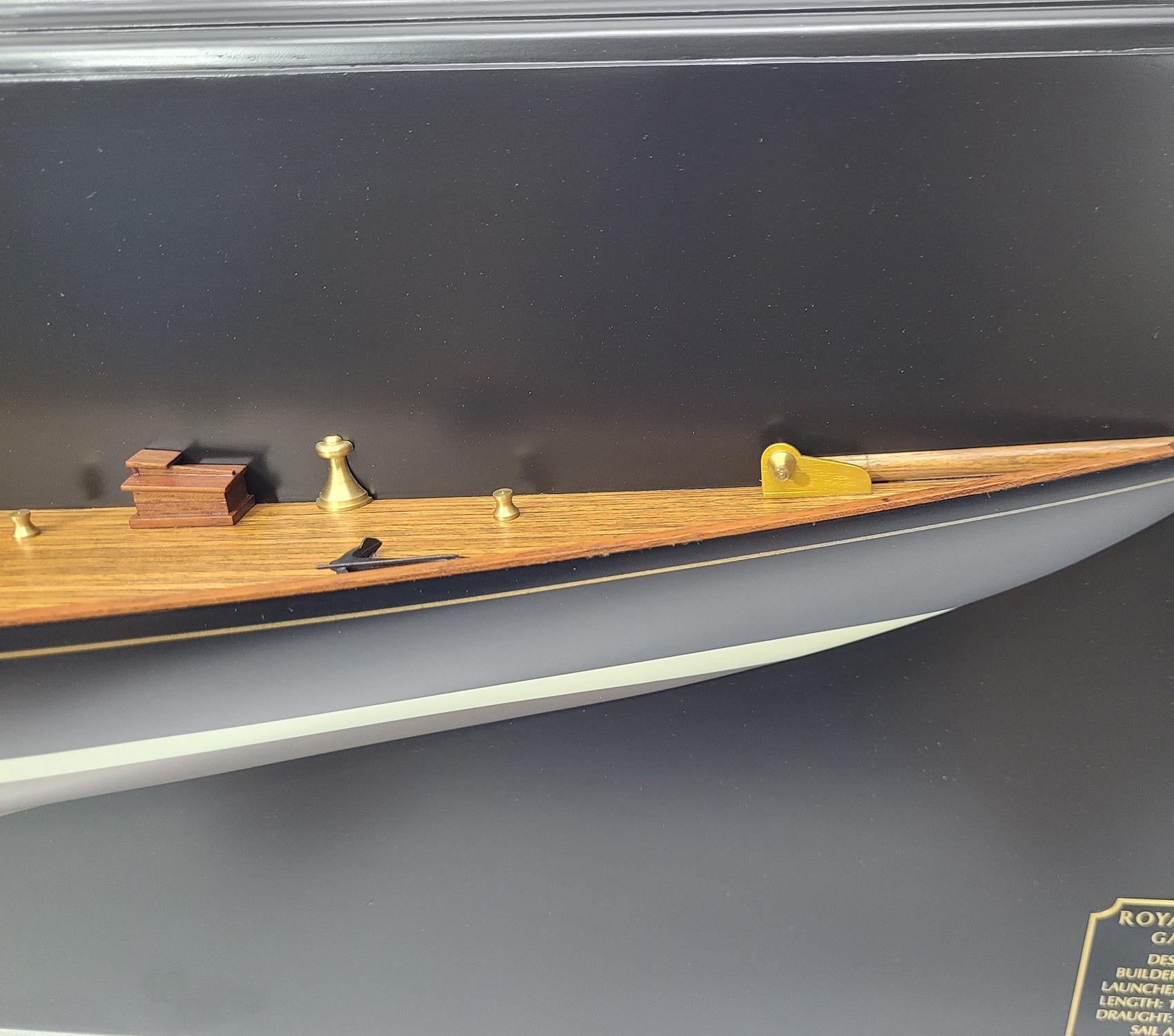 Half Model of the King’s Yacht Britannia For Sale 2