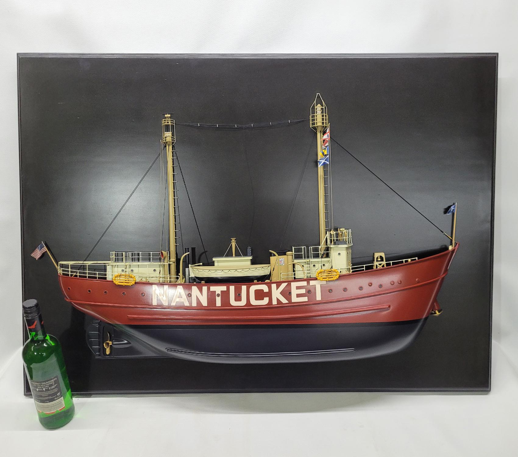North American Half Model of the Lightship Nantucket For Sale