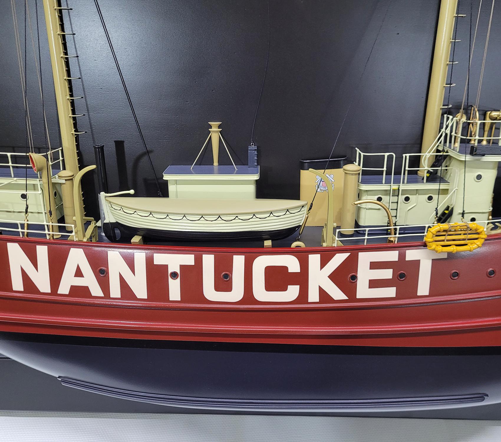 Contemporary Half Model of the Lightship Nantucket For Sale