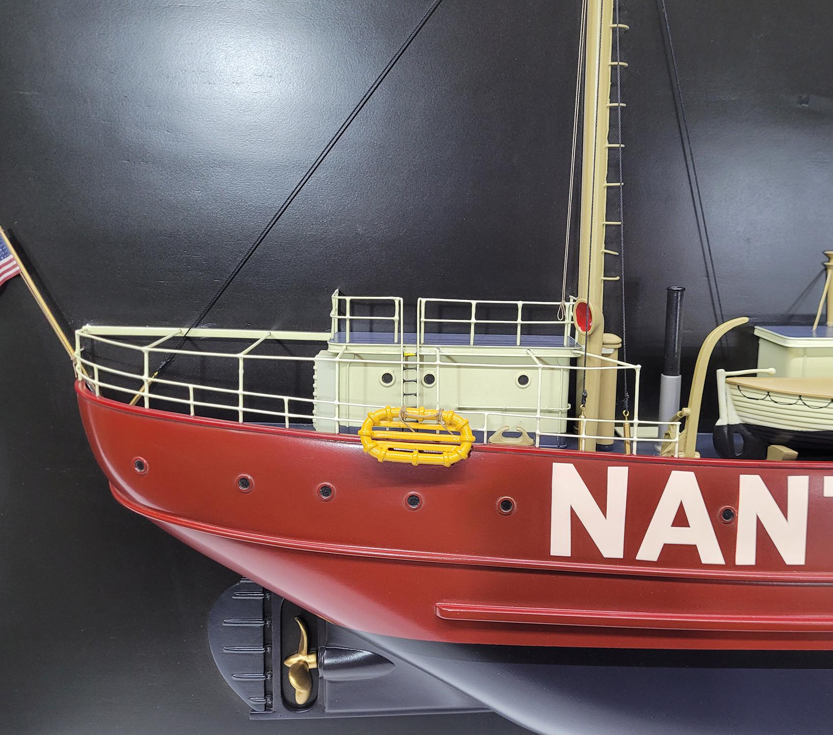Half Model of the Lightship Nantucket In New Condition For Sale In Norwell, MA