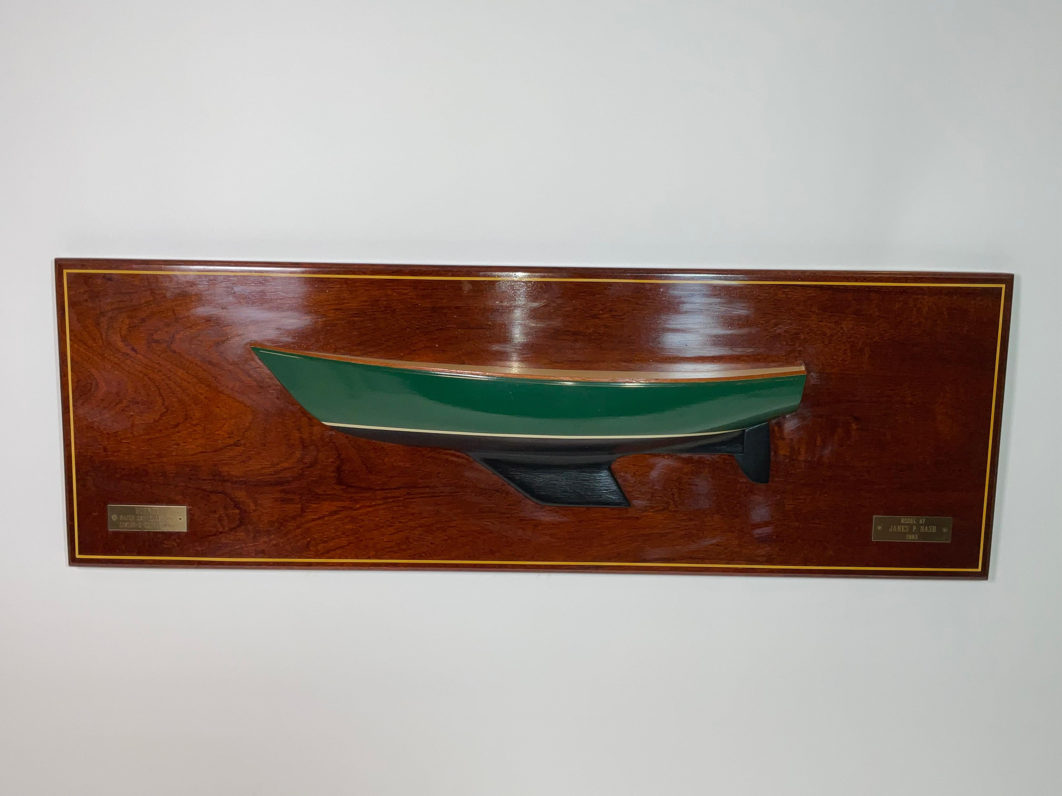 Half Model of the Sailing Yacht Hornet Carved by James Nash en vente 3