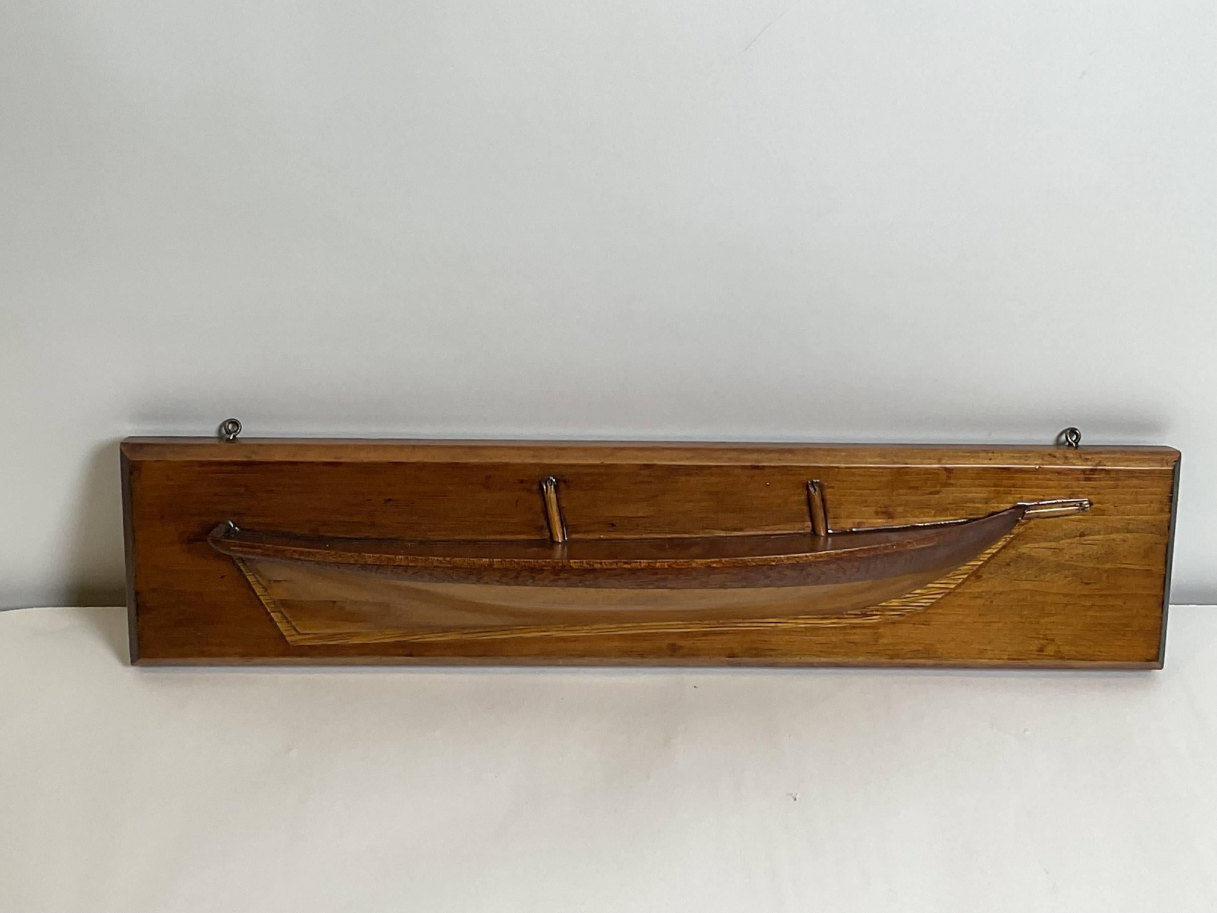 Wood Half Model Of The Topsail Schooner Swift