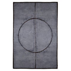 Half Moon Area Shag Rug, Hand Knotted