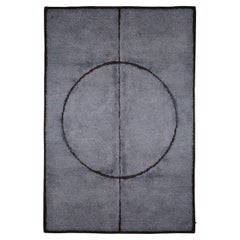 Half Moon Area Shag Rug, Hand Knotted