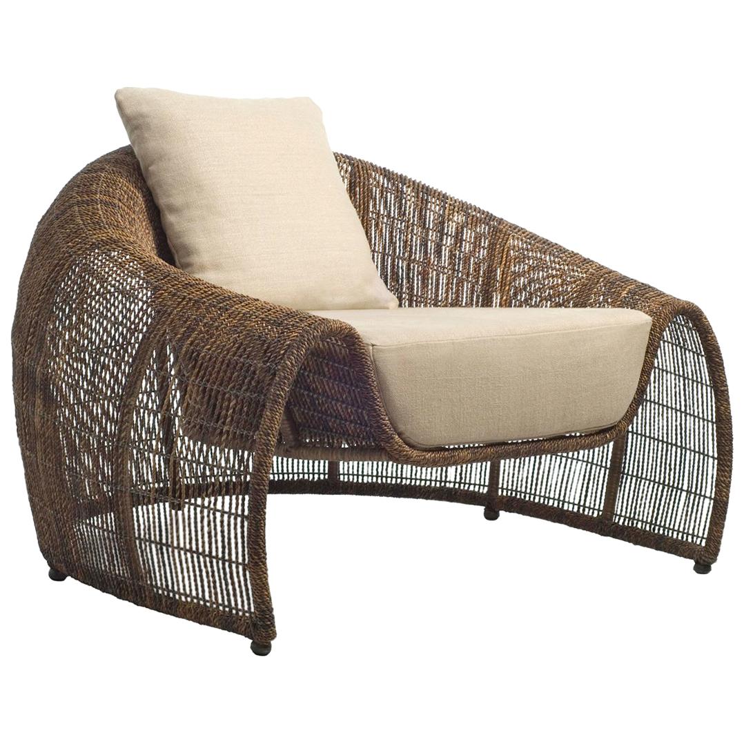 Half-Moon Armchair Indoor or Outdoor For Sale