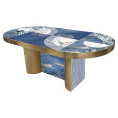 Table de salle à manger Half Moon Azul de Bohinc Studio