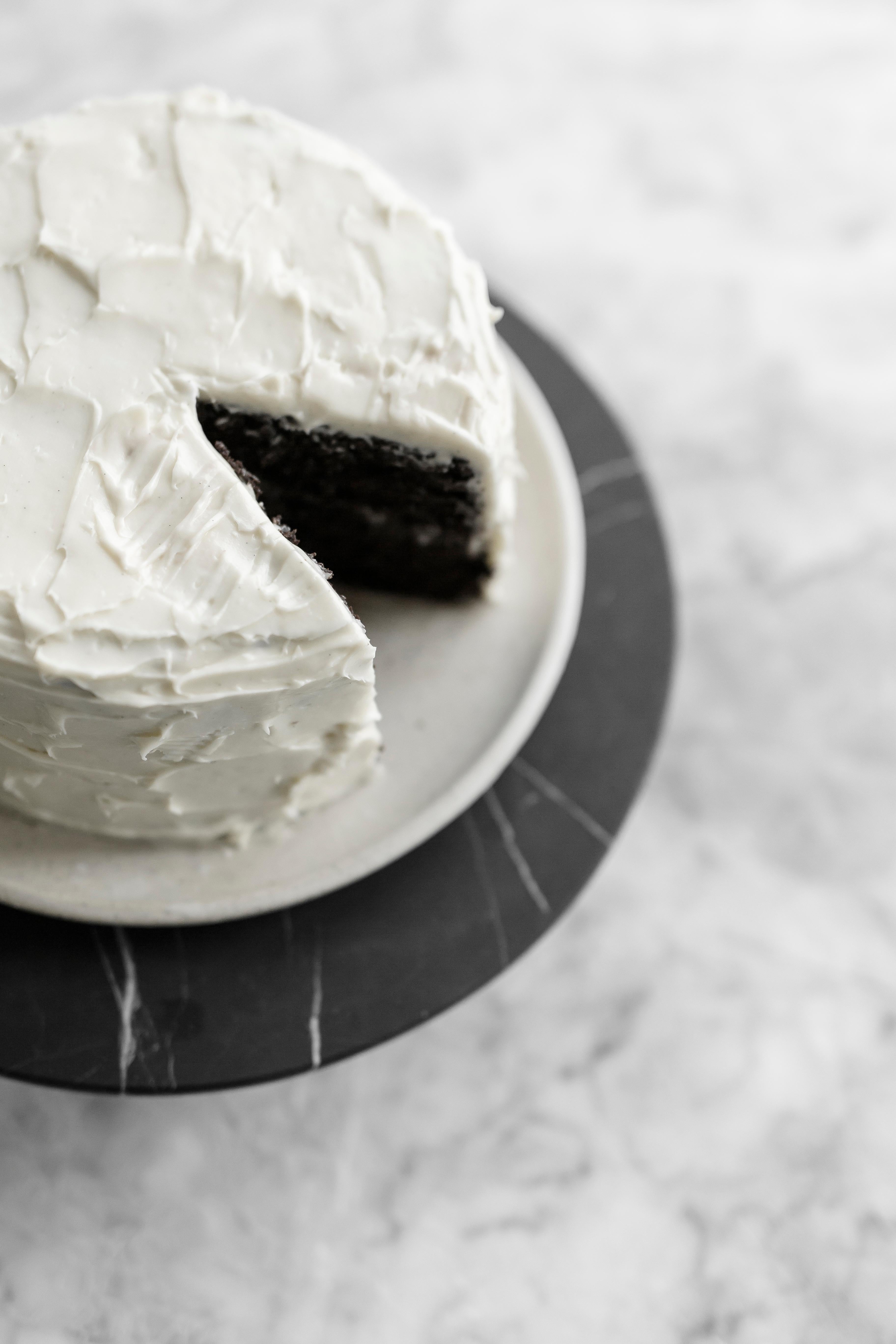 half moon marble cake