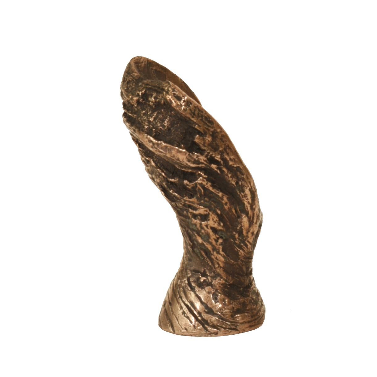 Austrian Half Moon Caye, European, Modern, Candleholder, 21st Century, Bronze For Sale