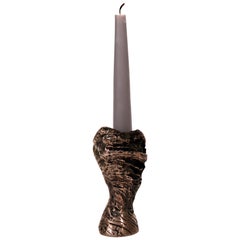 Half Moon Caye, European, Modern, Candleholder, 21st Century, Bronze