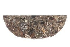 Half Moon Console in Blond Mahogany, Louis XVI Period