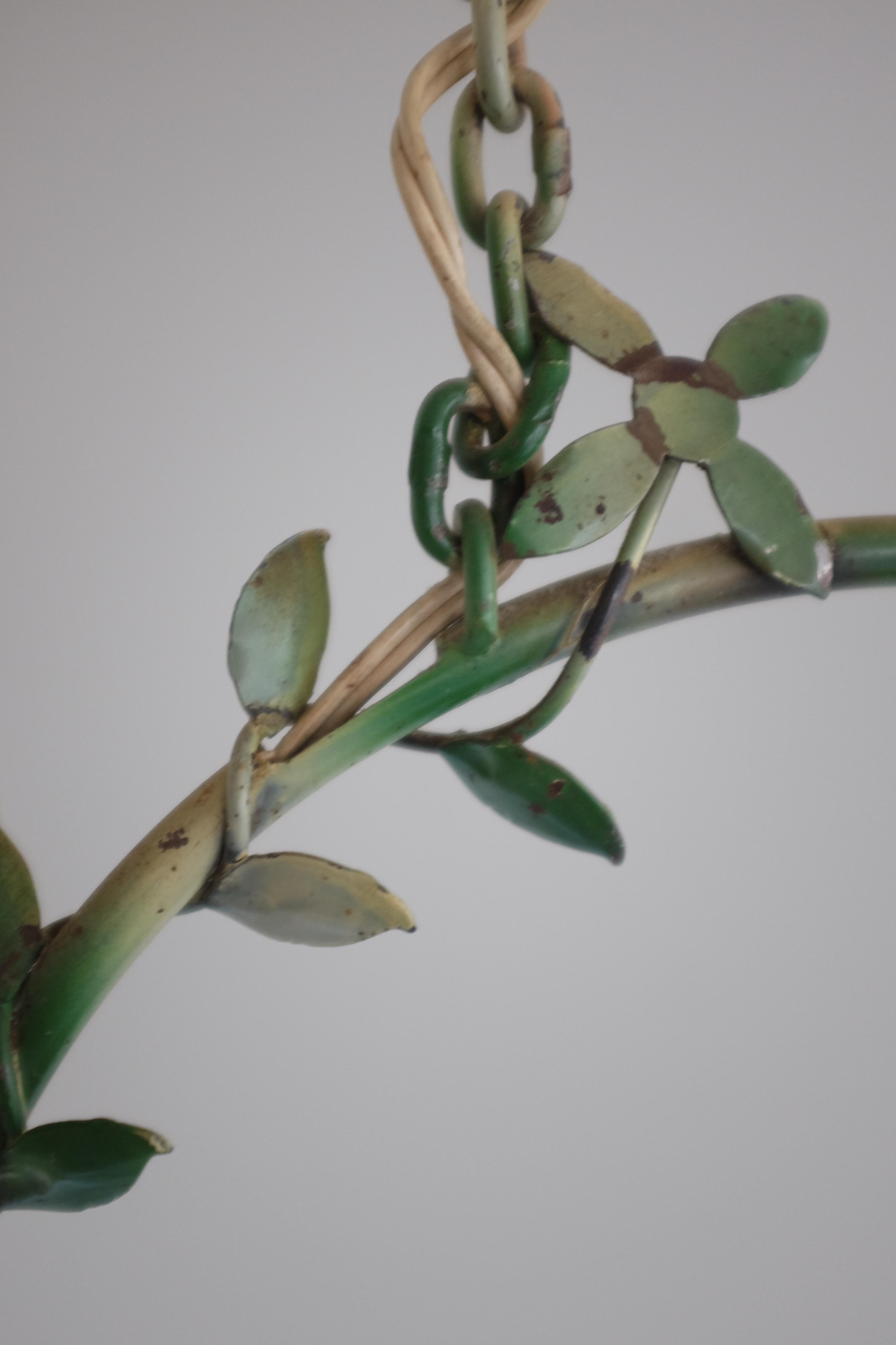 Svedese Ciondolo da esterno decorato con foglie a mezza luna in vendita