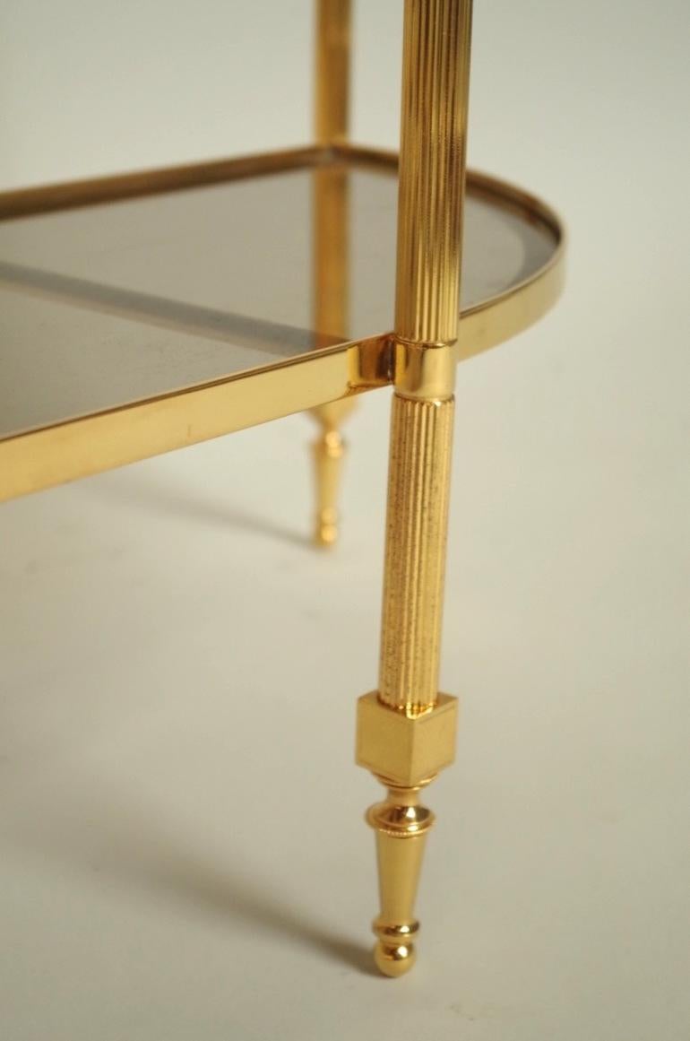 Half Moon Louis XVI Style Gilt Brass Console 1