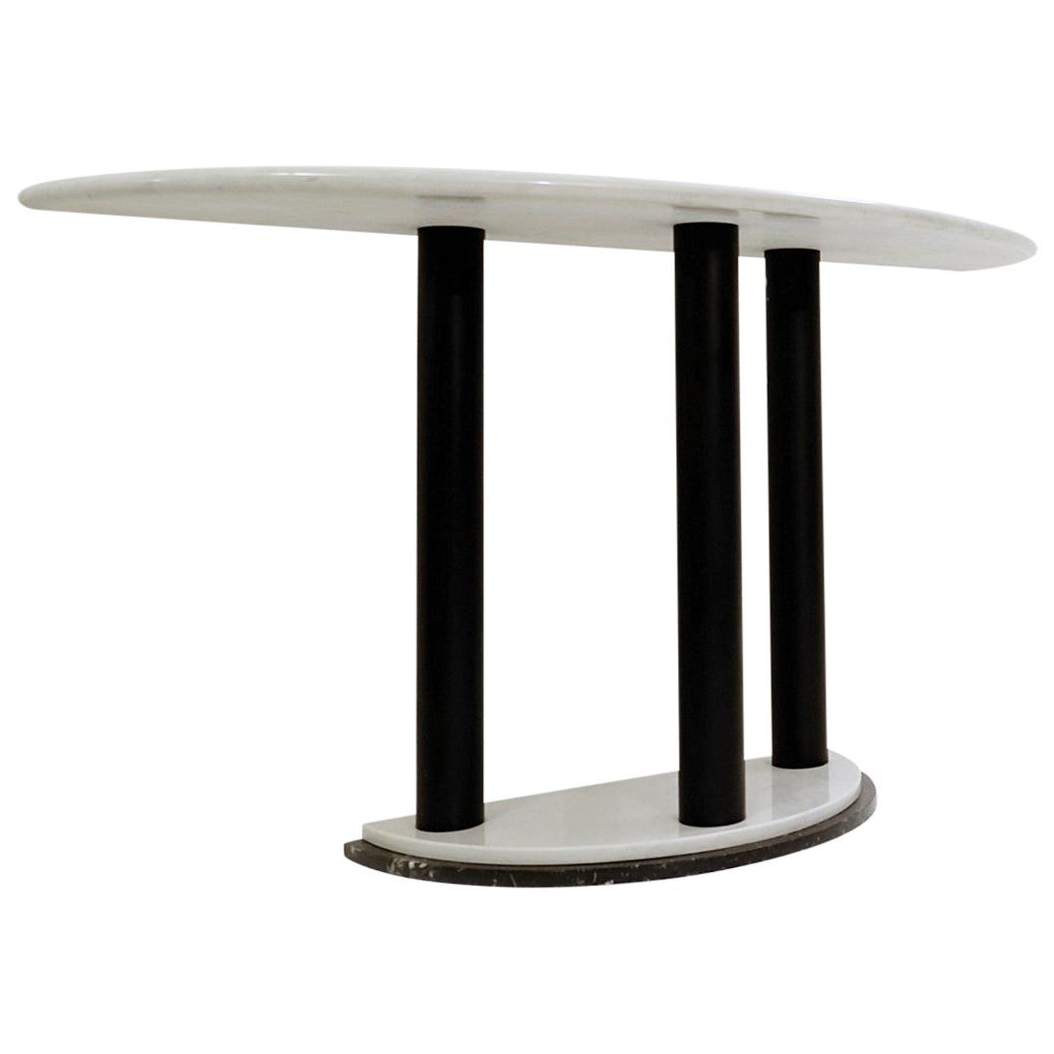 Ettore Sottsass for Ultima Edizione Italian Marble Console Table, 1980s at  1stDibs