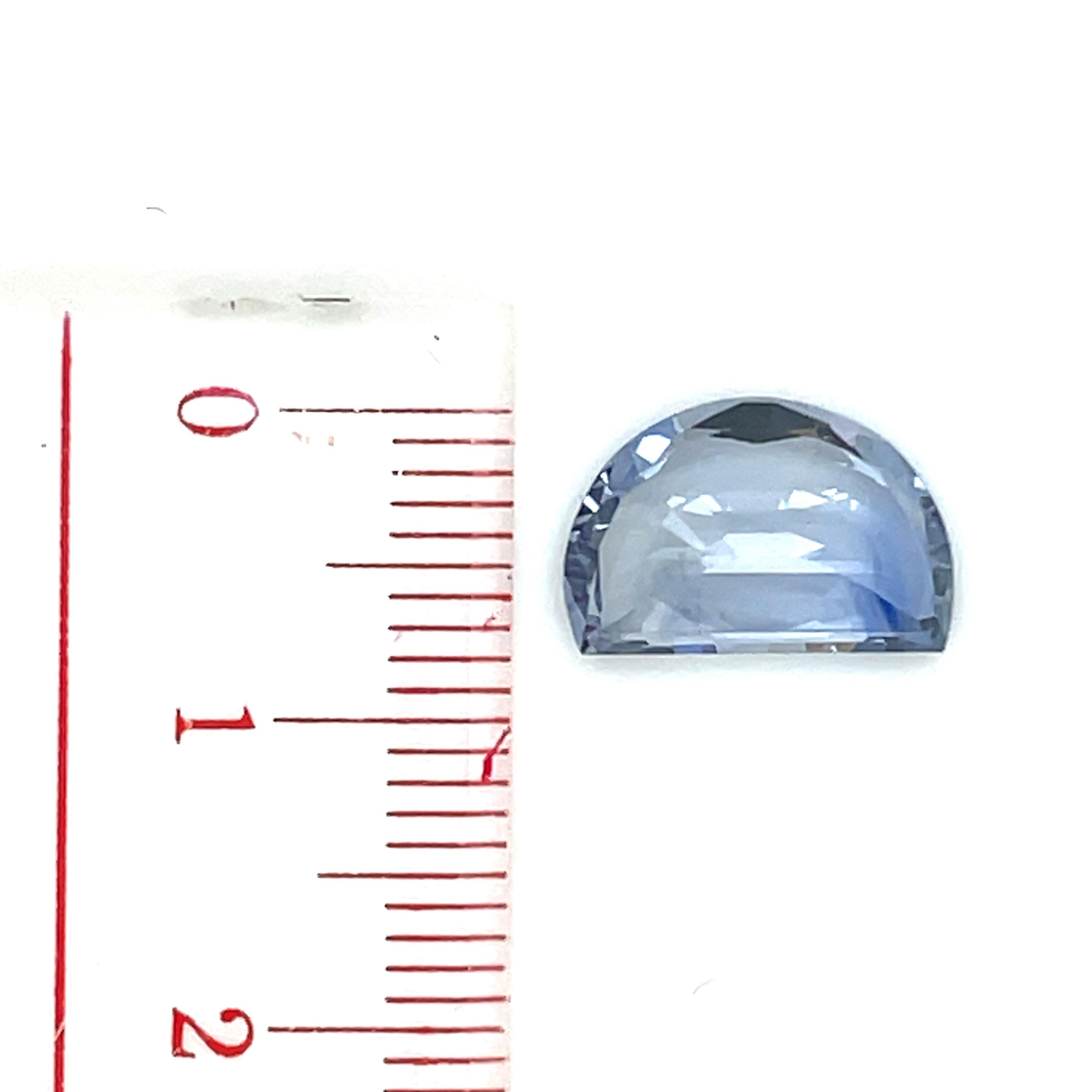 Half-Moon Sapphire 4.19 Cts For Sale 6