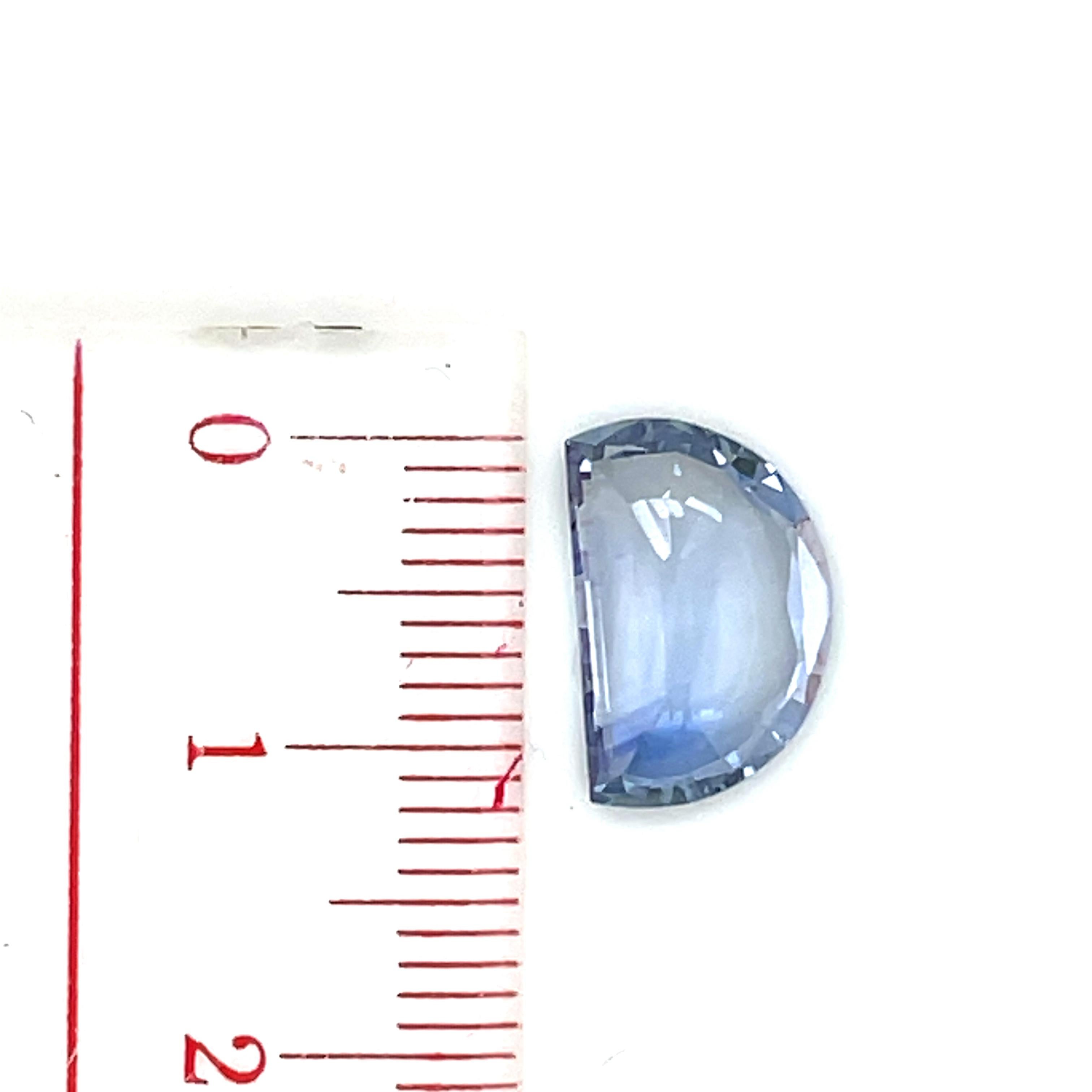 Half-Moon Sapphire 4.19 Cts For Sale 7