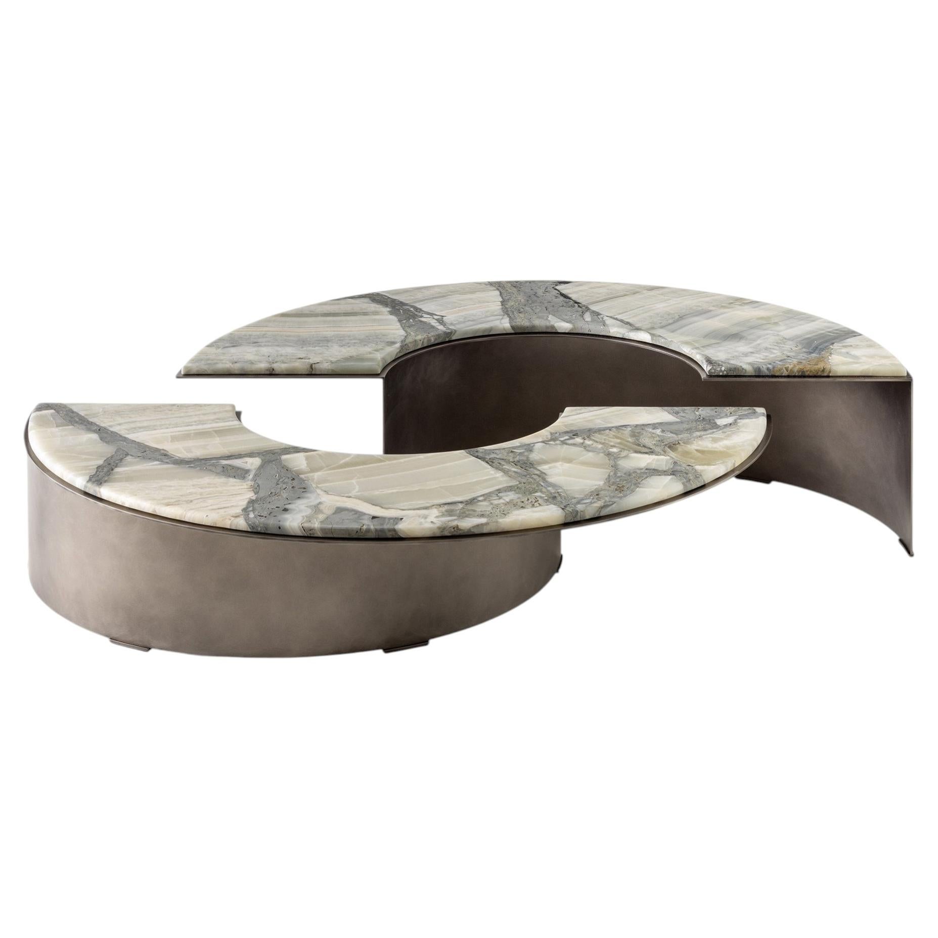 Half-Moon Set of 2 Coffee Table
