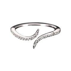 Half Moon Shaped Moissanite Ring 925 Sterling Silver Basic Engagement Ring .