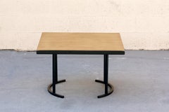 Vintage Half Moon Side Table, Custom-Made