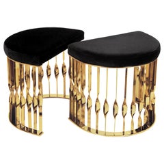 Half Moon Stool Set of 2