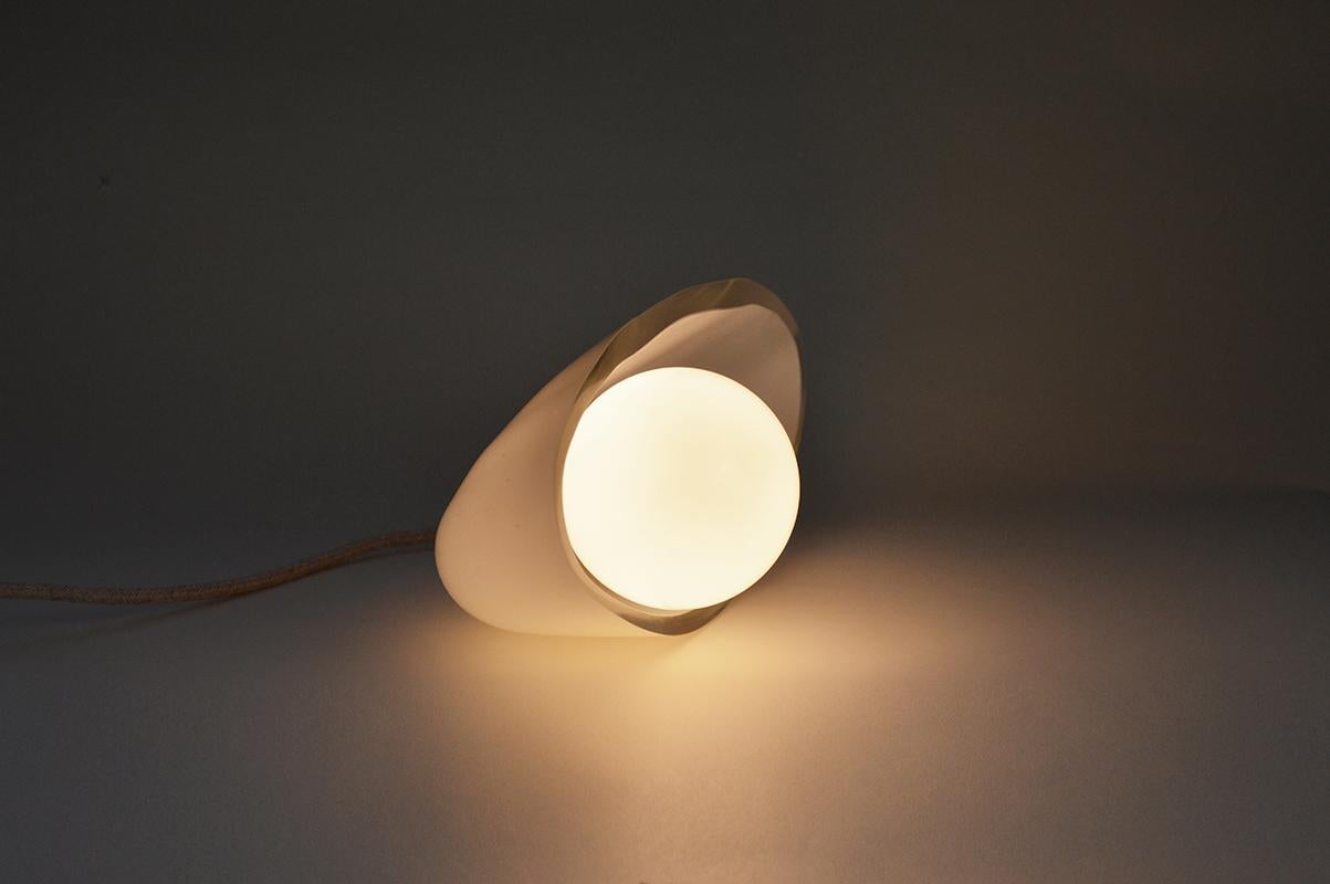 Contemporary Half-Moon Table Lamp by Atelier George