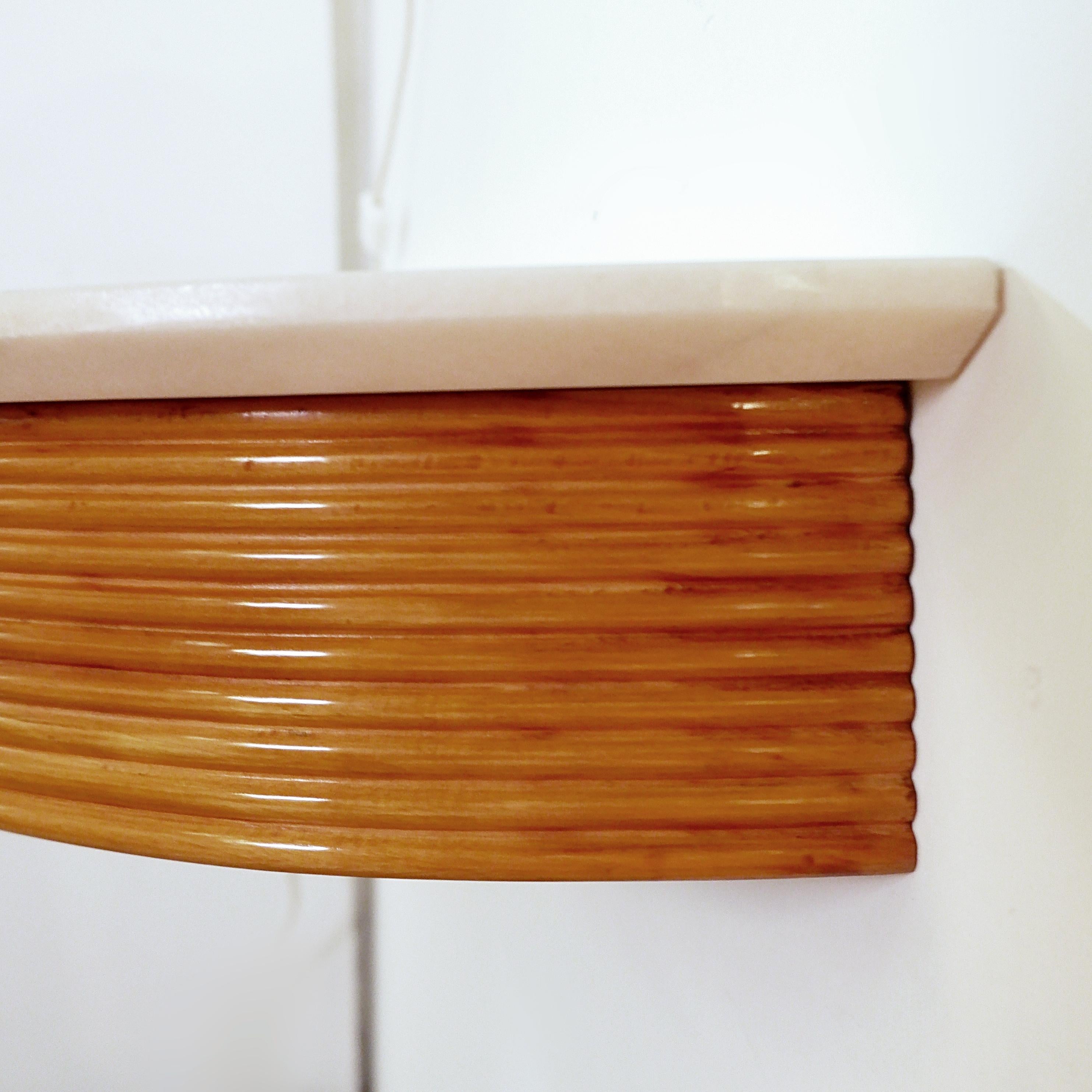 Consola de pared de media luna, Italia Años 40 Moderno de mediados de siglo en venta