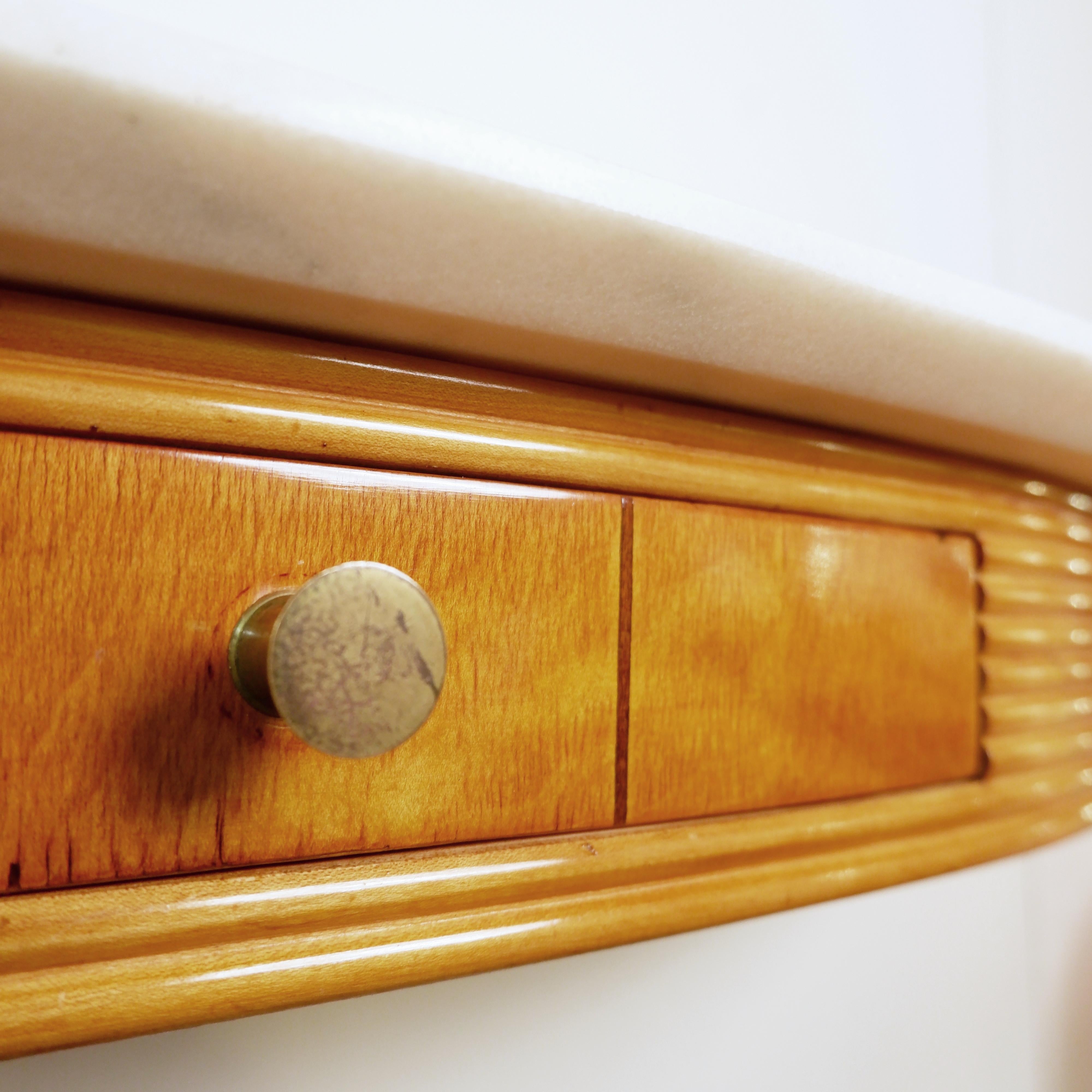 Consola de pared de media luna, Italia Años 40 en venta 1