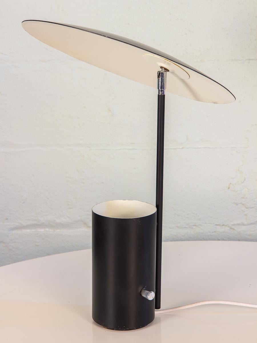 American Half Nelson Black Table Lamp for Koch and Lowy
