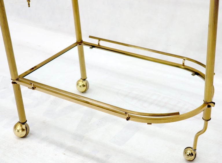 Half Oval Expandable Serving Cart Tray Table For Sale at 1stDibs half