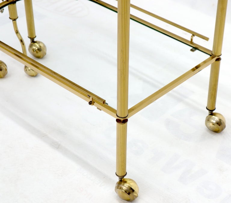 Half Oval Expandable Serving Cart Tray Table For Sale at 1stDibs half