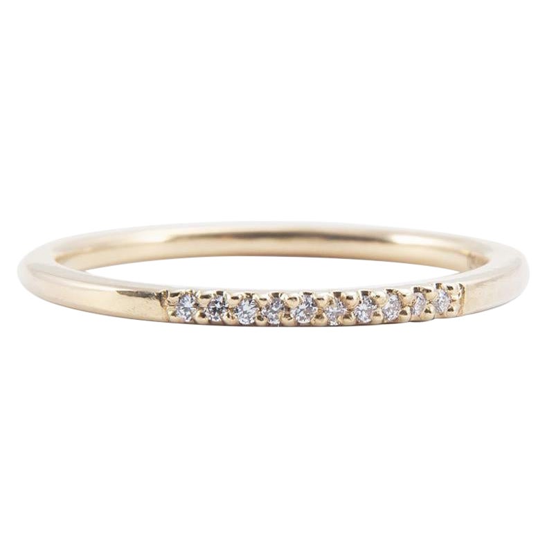 Half Pave Diamond Band