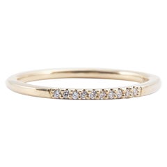 Bandeau demi-pavé avec diamant