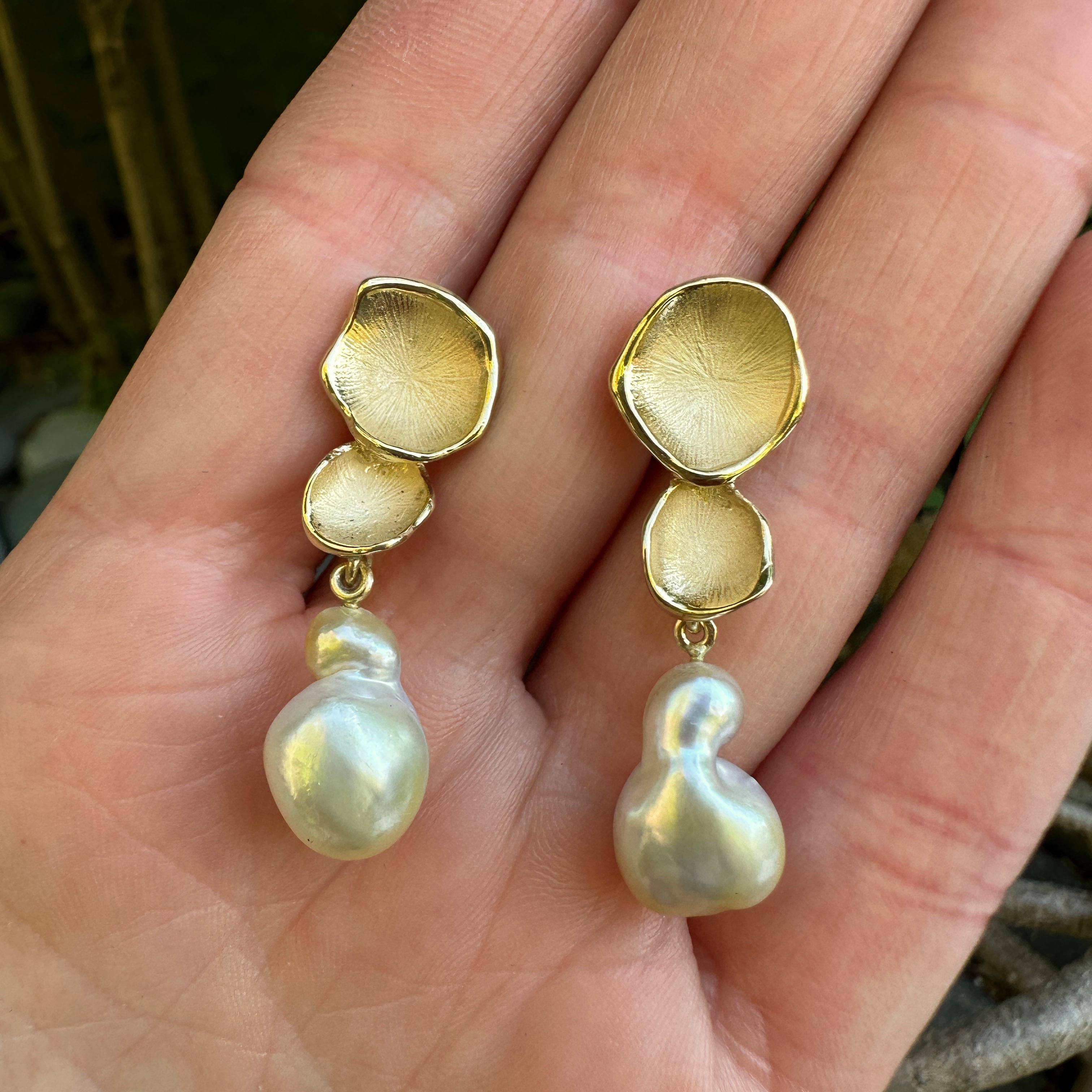 pearl stack earrings