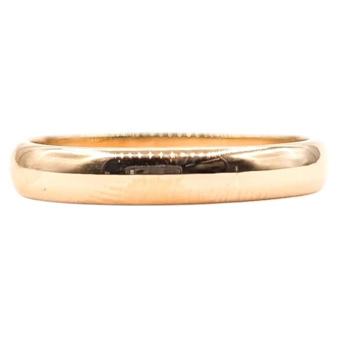 Half Round Band in 18k Yellow Gold