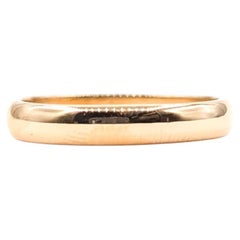 Half Round Band in 18k Yellow Gold